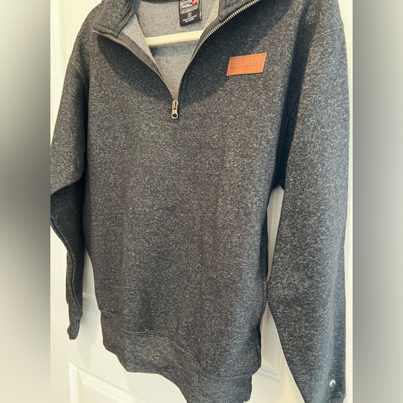Outfitter Trading Co Men’s Dark Grey Pullover Quarter Zip  Size Small - Picture 10 of 11